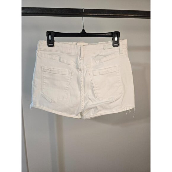 BlankNYC White Cutoff Stretchy HighRise Short Shorts 'the barrow' 30 - Picture 2 of 9